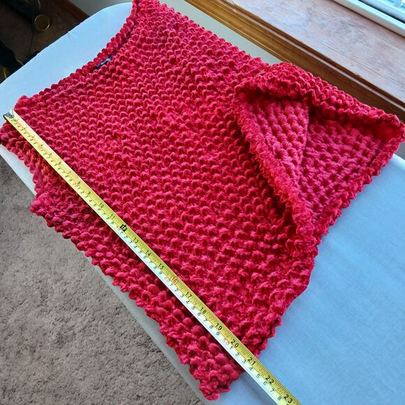 Coolwear USA Red Velvet Bubble Tank Top OSFM S M L XL 2X Y2K stretch blouse - Picture 10 of 12